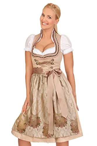 MarJo Trachten Mididirndl 2tlg. in braun von MarJo