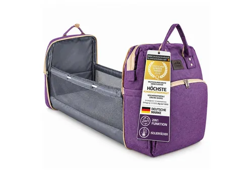 all Kids United® Baby Wickelrucksack Deluxe mit integriertem Kinderbett