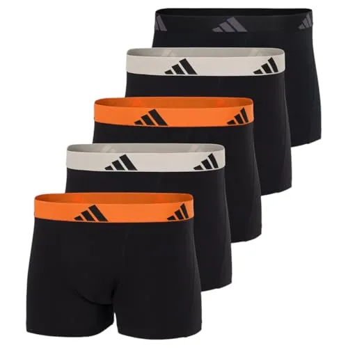 adidas Sportswear Trunk Active Flex Cotton (5-St) - Herrenunterhosen aus 95% Baumwolle und 5% Elasthan für optimalen Tragekomfort, ideal für den Alltag und sportliche Aktivitäten.