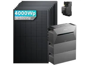 Solarmars® 4000W Balkonkraftwerk mit Speicher - Erneuerbare Energie: Leistungsstarkes Balkonkraftwerk mit Anker SOLIX Solarbank für optimale Energieversorgung und nachhaltige Stromerzeugung.