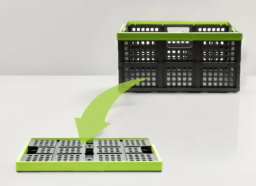 Klappbox Klappkorb Einkaufskiste faltbar & extrem stabil aus robustem Kunststoff