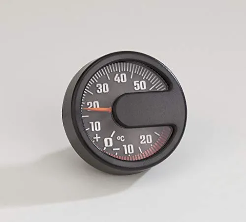 Analog Aussen-Thermometer - Rund - Schwarz - Ø 43mm
