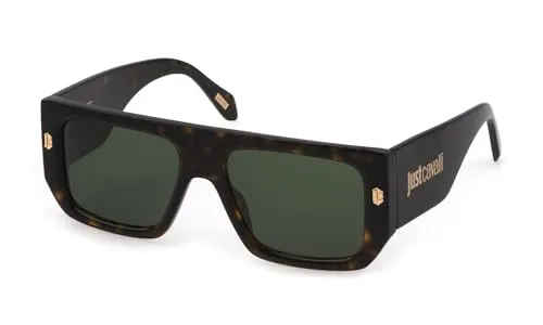 Just Cavalli Unisex SJC022 Sonnenbrille, Shiny Dark Havana