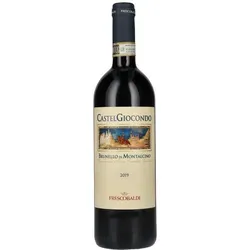 Frescobaldi CastelGiocondo Brunello di Montalcino DOCG 2019 - Hochwertiger Rotwein aus der Toskana, vollmundig und komplex mit eleganter Struktur. Perfekt zu italienischen Klassikern und ideal bei 16-18 °C zu genießen.