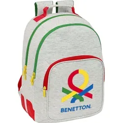 Mochila Escolar Benetton Pop Gris (32 x 42 x 15 cm) - Grau