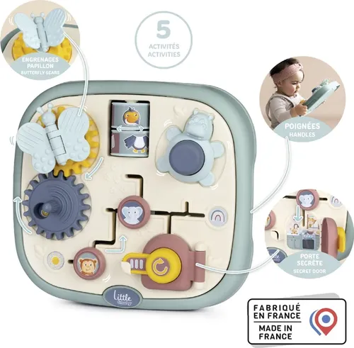 Smoby LS Activity Tablet (7600140317) - Interaktives Activity Tablet für Babys, fördert spielerisch die motorischen Fähigkeiten und die Sinne, ideal für kleine Entdecker.