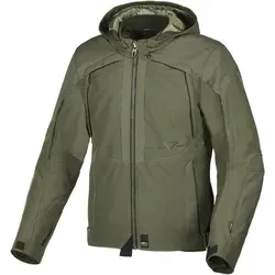 Macna Territor Textiljacke - Wasserdicht und vielseitig - Dunkelgrün - L - Motorradjacke aus strapazierfähigem Ripstop mit abnehmbarer Raintex+ Membrane und Thermo-Liner für optimalen Komfort bei jedem Wetter.