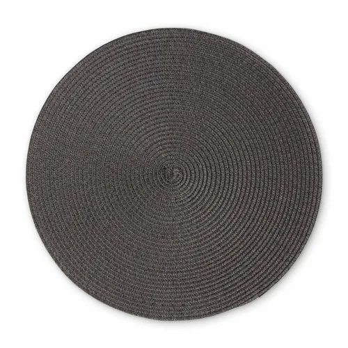 Continenta Tischset Rund Platzdecke Platzmatte Untersetzer Ø 38 cm Anthrazit