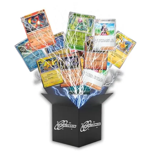 Produktbild Pokémon Karten Set Deutsch – 200 Karten inkl. 25 Holo & 100 Hüllen