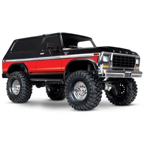 Traxxas 82246-4-RED Ford Bronco Crawler RTR - 1:10 Offroad Crawler, bereit für Abenteuer im Gelände, mit Clipless Design für einfache Handhabung und Spaß!