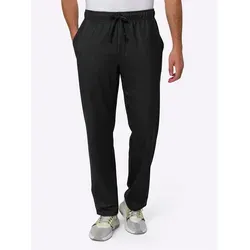 Schlupfhose CLASSIC, Herren, Gr. 54, Normalgrößen, schwarz (schwarz denim), 65% Baumwolle, 30% Polyester, 5% Elasthan, unifarben, lang, Hosen Schlupfhose