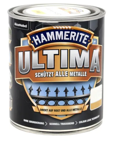 Hammerite Metallschutz Lack Ultima 0,75L Schokoladenbraun RAL 8017 matt