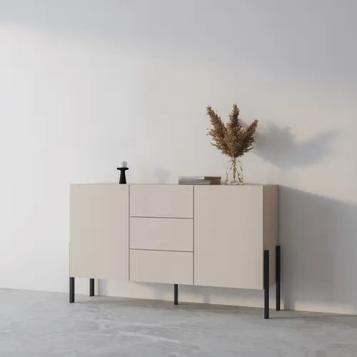 INOSIGN Sideboard Jukon – Modernes grifflose Kommode