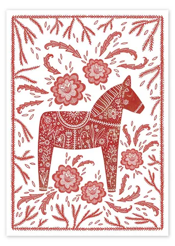 Poster & Bildende Kunst Rot von Posterlounge