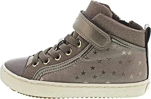Geox Mädchen J Kalispera Girl I Sneakers Smoke Grey 34 EU