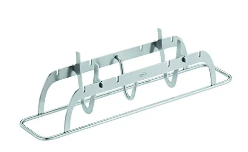 RÖSLE Fischhalter - Grillspieße für die perfekte Zubereitung von Fisch auf Gas- und Kohlegrills – individuell einstellbar für Fische von 20-40 cm, hygienisch und spülmaschinengeeignet aus rostfreiem Edelstahl.