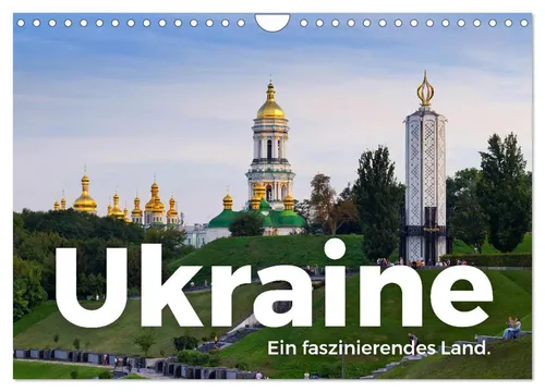 Ukraine - Ein faszinierendes Land (Wandkalender 2026 DIN A4 quer) - Kalender mit 12 atemberaubenden Motiven der Ukraine, ideal als Geschenk für jeden Anlass. Hochwertiger Fotodruck und klimabewusste Produktion in Deutschland.