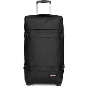 Eastpak Reisekoffer Transit'R L Black - 121L Weichschalen-Trolley mit TSA-Schloss - Koffer in Schwarz, 121 Liter, 79 cm groß, robustes und wasserabweisendes Polyester, ideal für Reisen. Mit TSA-Zahlenschloss und zwei Leichtlaufrollen für komfortable Handhabung.