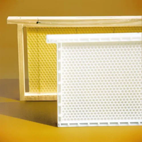 Dadant Blatt Honig-Raum Kunststoffwabe , Rähmchen und Mittelwand aus Kunstoff