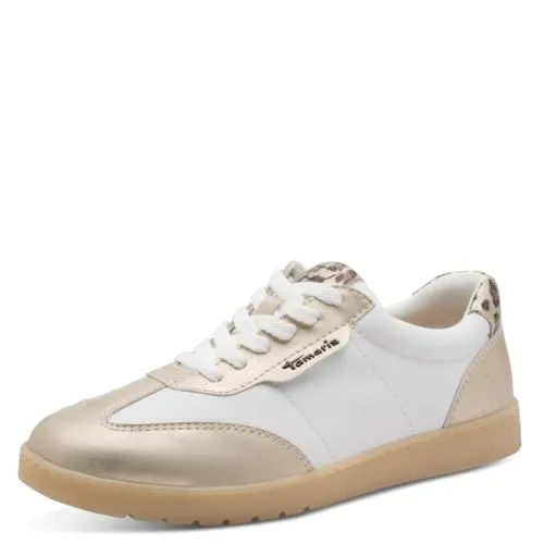 Tamaris Comfort Sneaker Weiß/Gold in weiß von Tamaris