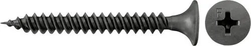 fischer Schnellbauschraube 3,5 x 55 mm - Gipskartonschraube mit Trompetenkopf - Schnellbauschrauben für die Montage von Gipskartonplatten auf Metallprofilen, mit Nadelspitze für schnelles Eindringen und Feingewinde für zugsichere Verschraubung. 1000 Stück im Set.
