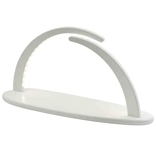 Seiffener Volkskunst | LED Lichterbogen Schwibbogen 42x21cm | Erzgebirge Leerbogen | 25010/10 | Weihnachtsbogen zum selberbestücken | weiß