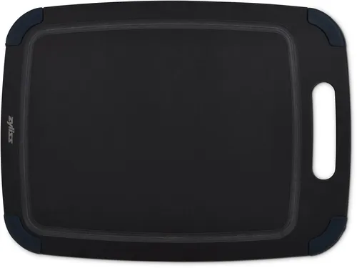 Zyliss E910065 Schneidebrett aus Holzfaser, mittelgroß 37 x 28 cm - Hackbretter aus recycelter Holzfaser mit rutschfesten Silikon-Pads für sichere Nutzung und hygienische Schnittfläche, spülmaschinenfest.