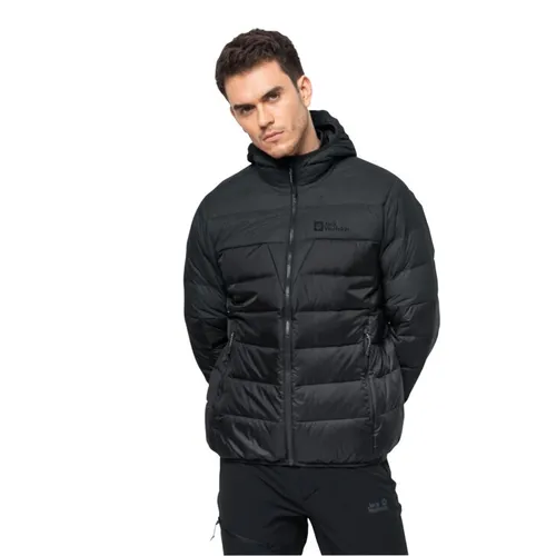 Jack Wolfskin DNA Tundra Hoody - Winter-Daunenjacke für Herren, XL - Die Jack Wolfskin DNA Tundra Hoody bietet dank TEXASHIELD PRO Wind- und Wasserbeständigkeit sowie hohe Atmungsaktivität. Mit zwei Hüfttaschen und recycelten Materialien ist sie perfekt für kalte Tage.