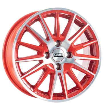 C23 Alufelgen 6 0x15 4x100 ET40 MB60 1 in rot von CMS