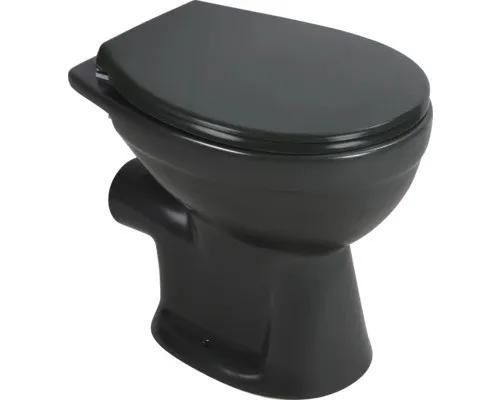 sanicomfort Stand-WC anthrazit matt spülrandlos in grau von Weitere