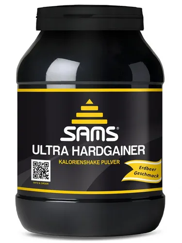 SAM'S Ultra Hardgainer 1050 g Pulver - Kohlenhydrate und hochkalorisches Weight Gainer-Pulver für schnelle Gewichtszunahme und Muskelaufbau, ideal für alle, die Schwierigkeiten beim Zunehmen haben.
