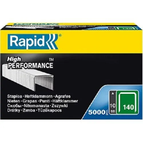 5.000 Heftklammern Klammern Tackerklammern Rapid Typ 140, 10 mm, für Tacker R11