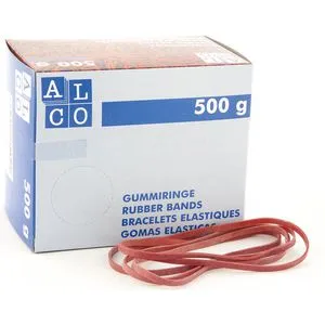 Alco 757 Gummiband Länge 150mm Breite 4mm rot 500g
