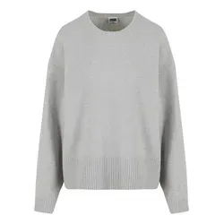 URBAN CLASSICS Fleecepullover Urban Classics Ladies Soft Oversized Sweater grau 5XL (54/56)
