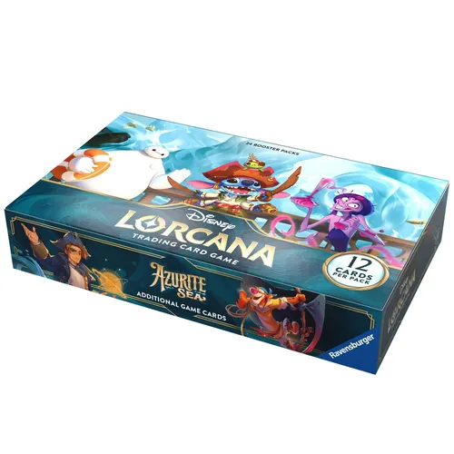 Disney Lorcana Azurit Sea Verstärker Box - TCG OVP Displays: Entdecken Sie die limitierte Disney Lorcana D23 Expo Sammlerset Box mit 288 Karten, ideal für Sammler und Fans!