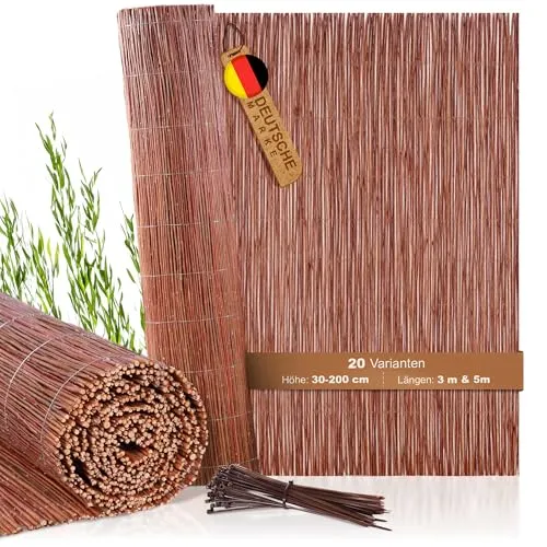 BOOGARDI Weidenmatte 160 cm hoch x 500 cm lang von BooGardi