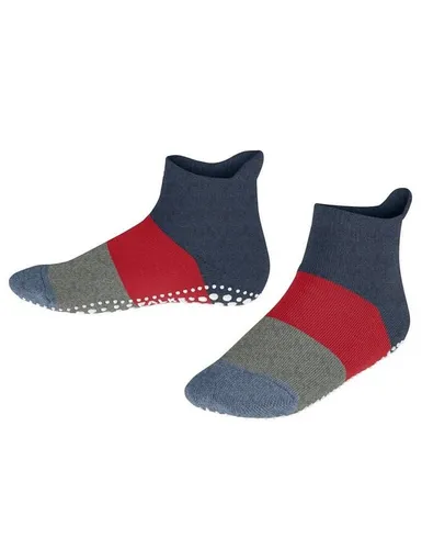 Falke Hausschuhe Colour Block 2024 (nachhaltige Baumwolle) dunkelblau Kinder, Größe: 39-42