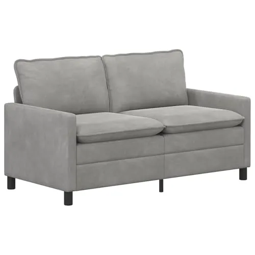 vidaXL Sofa Hellgrau 156 x 81 x 87,5 cm Samt – Modern & Komfortabel - Erlebe stilvollen Komfort mit dem vidaXL Sofa in Hellgrau. Die weiche Samt-Oberfläche und das ergonomische Design bieten besten Sitzkomfort. Ideal für Wohnzimmer, Schlafzimmer oder Arbeitszimmer.