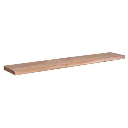 Wohnling Wandregal WL6.516 - Schwebendes Akazien-Massivholz Regal - Regal aus Akazie-Massivholz mit einzigartiger Maserung, schwebend und handgefertigt, ideal für stilvolle Wohnräume. Belastbarkeit bis 20 kg.