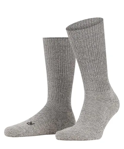 Falke Walkie Wandersocken hellgrau-meliert, 42-43 für Herren - Sportsocken mit 63% Merinowolle, bieten optimalen Halt und Komfort für sportliche Aktivitäten, minimieren Blasenbildung durch anatomische Passform und ultraleichte Plüschsohle.