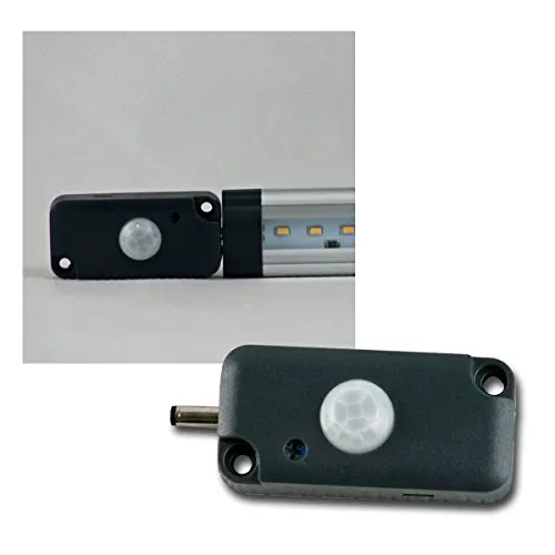 Bewegungsmelder 12V für Unterbauleuchte CT-FL Sensor Schalter - Detektion 120° 2m Reichweite 12Volt 1,25A