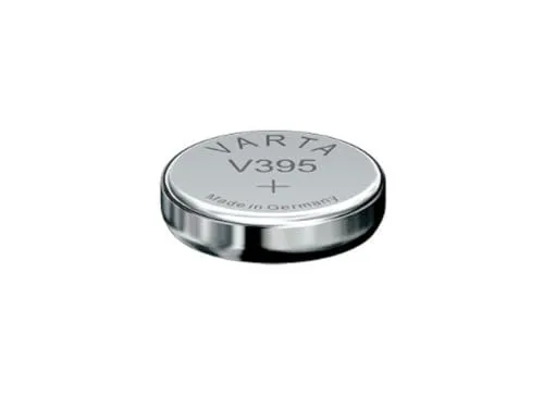 VARTA Primary Silver Button V395 / SR 57 Nickeloxid (NiOx) 1,55 V Batterie Nicht wiederaufladbar - Batterien (Nickeloxid NiOx), 1,55 V, 1,42 mAh, 9,5 mm