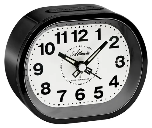Atlanta Großer Funkwecker Analog Licht Snooze Crescendo Zahlen
