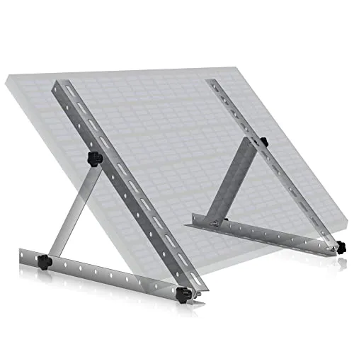 Zelsius Universal Solarmodul Halterung Set - Dachhalterungen Solarmodule - Verstellbare Halterung für optimale Neigung von 0 bis 90°, ideal für verschiedene Untergründe und maximale Effizienz der Solarpanele.