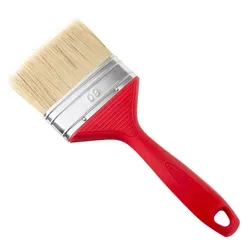Prima-Online Flachpinsel Flachpinsel, Rot Kunststoff-Griff, Malerpinsel, (1 St., Flachpinsel 80mm) 8 cm