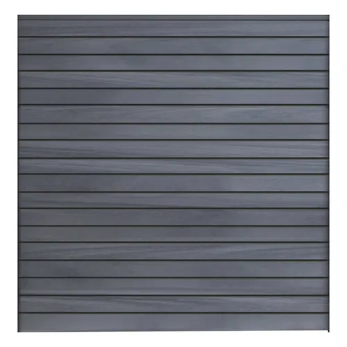 GrojaSolid Rhombus Steckzaun-Set 180x180cm in Steingrau