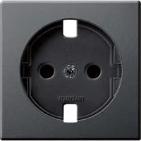 Zentralplatte aus Thermoplast, matt, mit erhöhtem Berührungsschutz, Typ MEG2330-0414 anthrazit, Retail