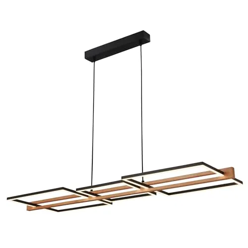 Briloner Leuchten Pendelleuchte MOLDURA – Elegante Beleuchtung für Ihr Zuhause - Lampen mit modernem Design, ideal für stimmungsvolle Akzentbeleuchtung und ein Gewicht von nur 1,42 kg für einfache Montage.