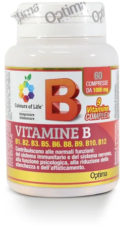 Vitamine B Complex Colours Of Life® Optima Naturals 60 Compresse