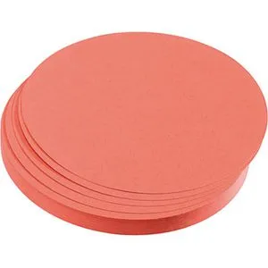 FRANKEN Moderationskarten rot Ø 19,5 cm - 500 St. - Diverse F - Ideal für kreative Präsentationen und Brainstorming, klare Sichtbarkeit durch leuchtendes Rot.